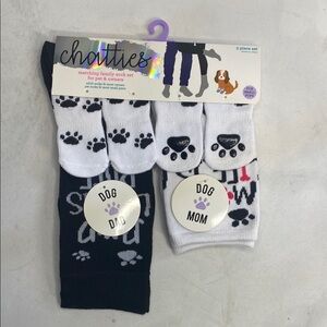 Chatties Black and White Dog Lover Socks